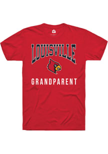 Rally Louisville Cardinals Red Grandparent Short Sleeve T Shirt