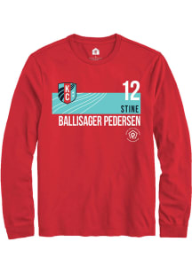 Stine Ballisager Pedersen  KC Current Red Rally Player Teal Block Long Sleeve T Shirt