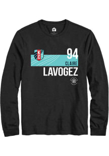 Claire Lavogez  KC Current Black Rally Player Teal Block Long Sleeve T Shirt