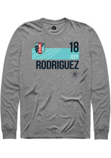 Izzy Rodriguez  KC Current Grey Rally Player Teal Block Neutrals Long Sleeve T Shirt