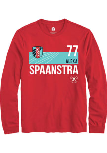 Alexa Spaanstra  KC Current Red Rally Player Teal Block Long Sleeve T Shirt