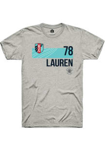 Lauren  KC Current Ash Rally Player Teal Block Neutrals Short Sleeve T Shirt