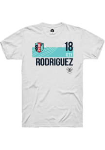 Izzy Rodriguez  KC Current White Rally Player Teal Block Neutrals Short Sleeve T Shirt