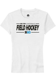 Big Ten White Rally Field Hockey Short Sleeve T-Shirt