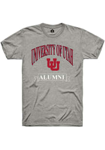 Rally Utah Utes Grey Alumni Banner Short Sleeve T Shirt