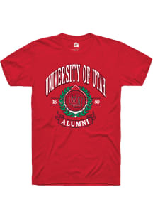 Rally Utah Utes Red Alumni Wreath Short Sleeve T Shirt