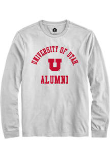 Rally Utah Utes White Alumni Arch Long Sleeve T Shirt