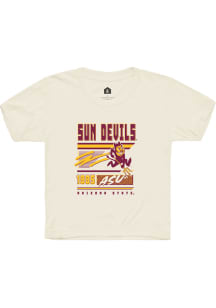 Rally Arizona State Sun Devils Youth Tan Retro Short Sleeve T-Shirt