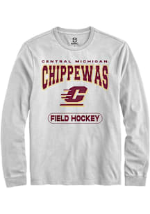 Summit Sportswear Central Michigan Chippewas White Field Hockey Long Sleeve T Shirt