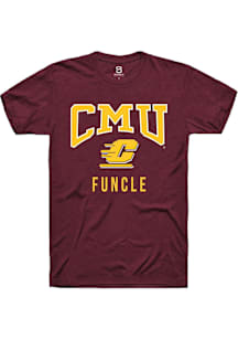 Summit Sportswear Central Michigan Chippewas Maroon Funcle Short Sleeve T Shirt