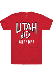 Rally Utah Utes Red Grandpa Short Sleeve T Shirt