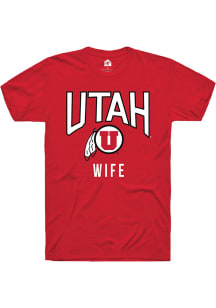 Rally Utah Utes Red Wife Short Sleeve T Shirt