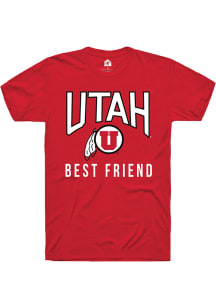 Rally Utah Utes Red Best Friend Short Sleeve T Shirt