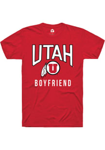 Rally Utah Utes Red Boyfriend Short Sleeve T Shirt