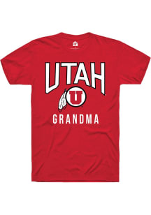 Rally Utah Utes Cardinal Grandma Short Sleeve T Shirt