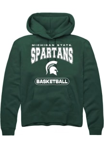 Mens Michigan State Spartans Green Rally Basketball Hooded Sweatshirt