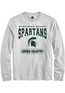 Mens Michigan State Spartans White Rally Cross Country Tee