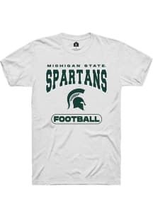 Michigan State Spartans White Summit Sportswear Football Short Sleeve T Shirt