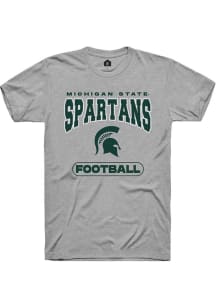 Michigan State Spartans Grey Summit Sportswear Football Short Sleeve T Shirt