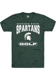 Michigan State Spartans Green Rally Golf Short Sleeve T Shirt