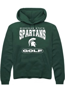 Mens Michigan State Spartans Green Rally Golf Hooded Sweatshirt