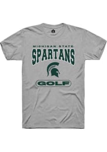 Michigan State Spartans Grey Rally Golf Short Sleeve T Shirt