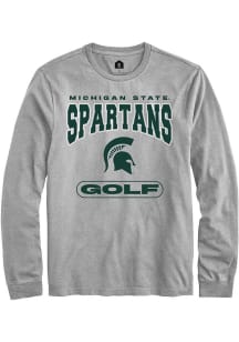 Mens Michigan State Spartans Grey Rally Golf Tee