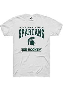 Michigan State Spartans White Rally Ice Hockey Short Sleeve T Shirt