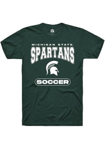 Michigan State Spartans Green Rally Soccer Short Sleeve T Shirt