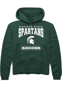 Mens Michigan State Spartans Green Rally Soccer Hooded Sweatshirt