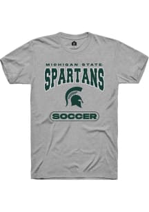 Michigan State Spartans Grey Rally Soccer Short Sleeve T Shirt