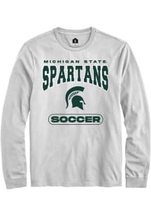 Mens Michigan State Spartans White Rally Soccer Tee