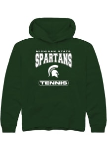 Youth Michigan State Spartans Green Rally Tennis Long Sleeve Hooded Sweatshirt