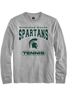 Mens Michigan State Spartans Grey Rally Tennis Tee