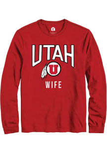 Rally Utah Utes Red Wife Long Sleeve T Shirt