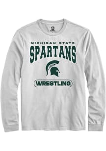 Mens Michigan State Spartans White Summit Sportswear Wrestling Tee