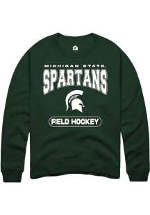 Mens Michigan State Spartans Green Rally Field Hockey Crew Sweatshirt