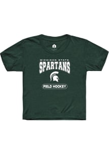 Youth Michigan State Spartans Green Rally Field Hockey Short Sleeve T-Shirt