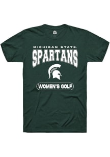 Michigan State Spartans Green Rally Women's Golf Short Sleeve T Shirt