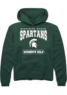 Mens Michigan State Spartans Green Rally Women's Golf Hooded Sweatshirt