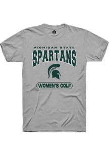 Michigan State Spartans Grey Rally Women's Golf Short Sleeve T Shirt