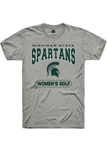 Michigan State Spartans Grey Rally Women's Golf Short Sleeve T Shirt