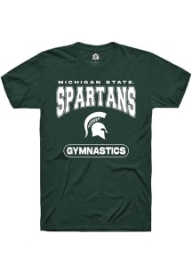 Michigan State Spartans Green Rally Gymnastics Short Sleeve T Shirt