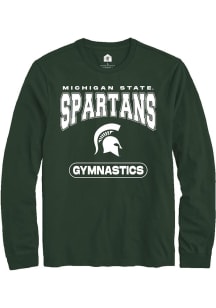 Mens Michigan State Spartans Green Rally Gymnastics Tee