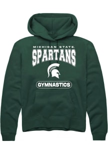 Mens Michigan State Spartans Green Rally Gymnastics Hooded Sweatshirt