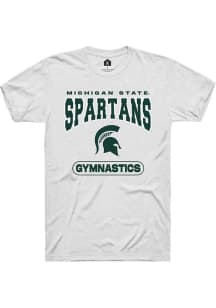 Michigan State Spartans White Rally Gymnastics Short Sleeve T Shirt