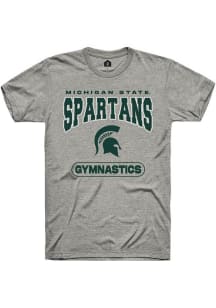 Michigan State Spartans Grey Rally Gymnastics Short Sleeve T Shirt