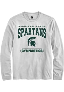 Mens Michigan State Spartans White Rally Gymnastics Tee