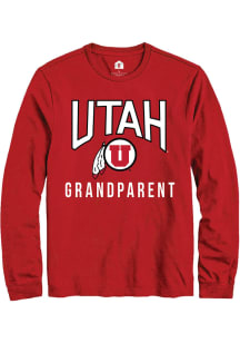Rally Utah Utes Red Grandparent Long Sleeve T Shirt