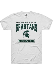 Michigan State Spartans White Rally Rowing Short Sleeve T Shirt